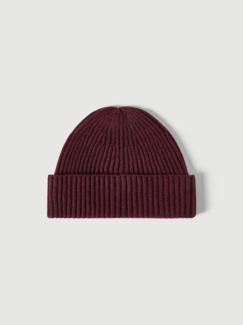 Brunello Cucinelli Cashmere English rib double knit beanie