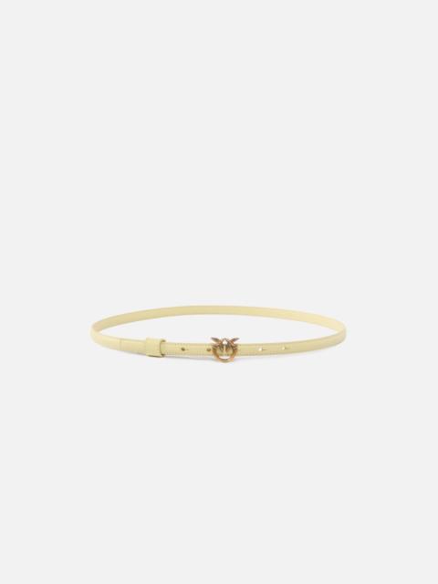 PINKO THIN BELT WITH LOVE BIRDS BUCKLE, 1CM