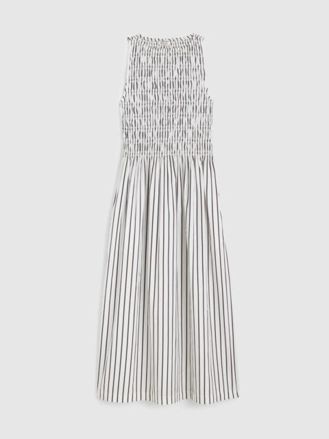 Madewell Boatneck Smocked Midi Dress