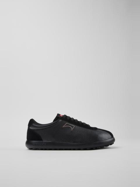 CAMPERLAB Black Leather and Nubuk Sneakers for Men.