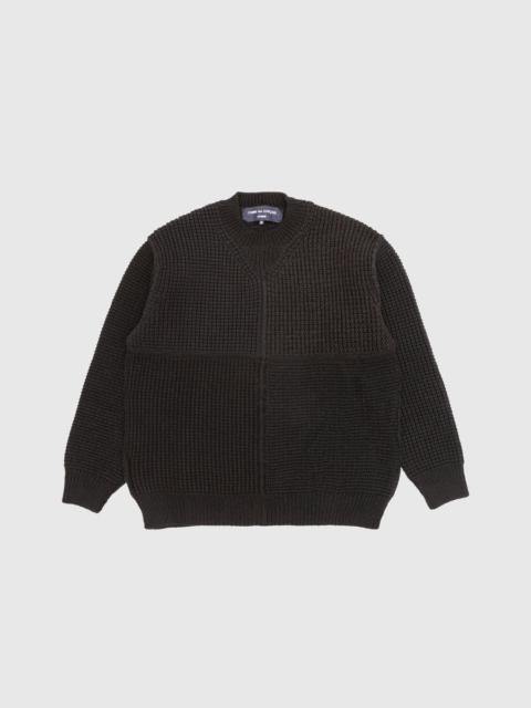 Comme des Garçons Homme MIXED WOOL CABLE SWEATER