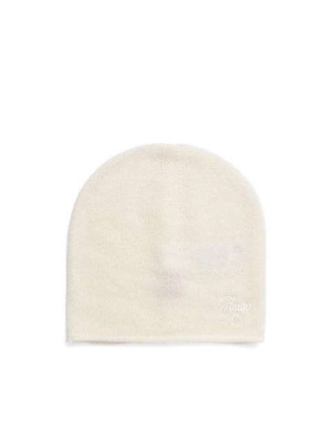 HUGO embroidered-logo beanie hat