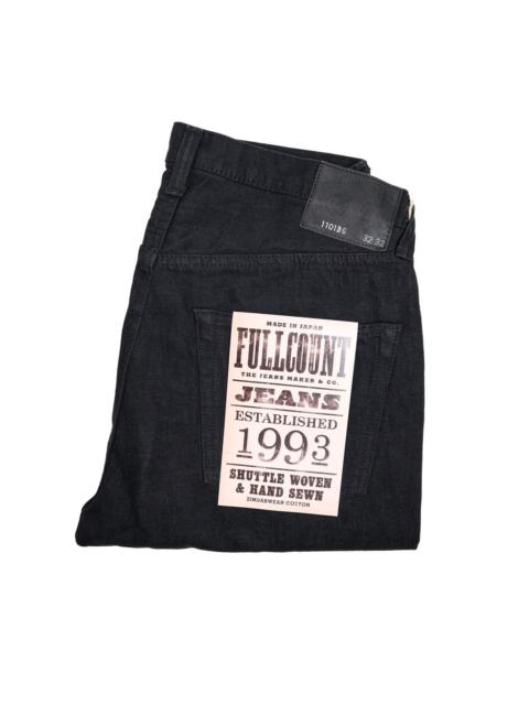 FULLCOUNT 1101BG Straight Fit Black/Grey Selvedge Denim