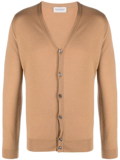 JOHN SMEDLEY V-neck merino cardigan