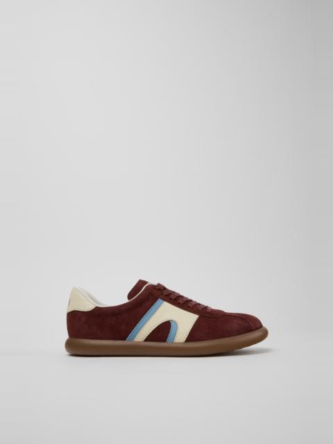 CAMPER Pelotas Soller Multicolor Nubuck and Leather Sneakers for Women.
