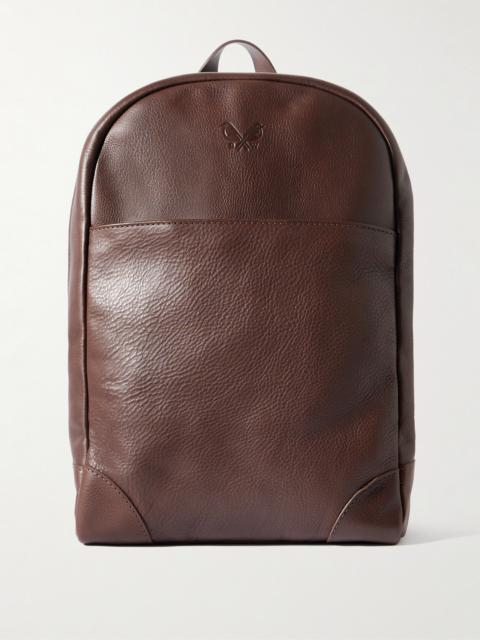 BENNETT WINCH Logo-Debossed Full-Grain Leather Backpack