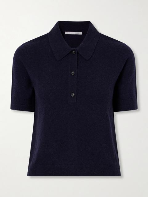 MARIA McMANUS Cashmere And Cotton-blend Polo Shirt