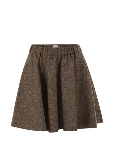 Brunello Cucinelli textured flared mini skirt