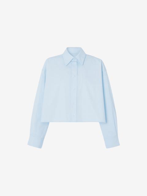 The Frankie Shop Arlen Cotton Boxy Shirt - Light Blue