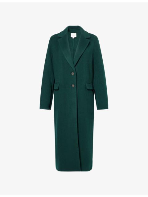 Vince Regular-Fit Notch-Lapels Wool-Blend Coat