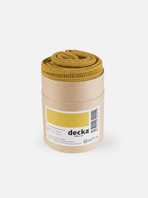 Iron Heart DEC-CAS-YEL Decka Cased Heavyweight Plain Socks - Yellow