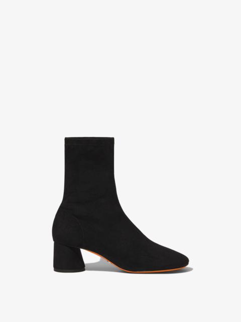 Glove Stretch Ankle Boots in Faux Suede