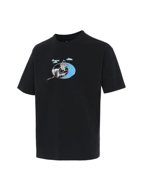 Converse Disk Jockey Logo T-Shirt 'Black' 10024875-A03