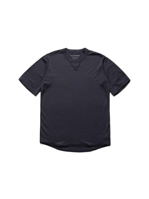 and Wander Merino Base SS T - Charcoal
