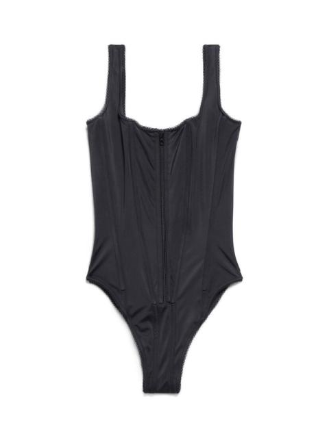 BALENCIAGA Women's Corset Swimsuit in Black