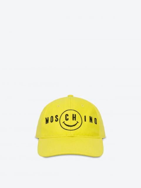 Moschino MOSCHINO SMILEY® EMBROIDERY CANVAS HAT