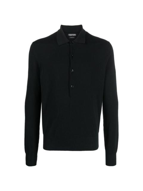 long-sleeve polo shirt