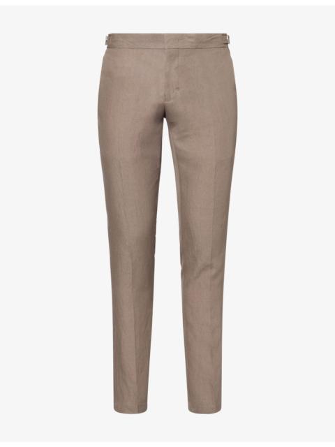 ORLEBAR BROWN Griffon Tapered-Leg Linen Trousers