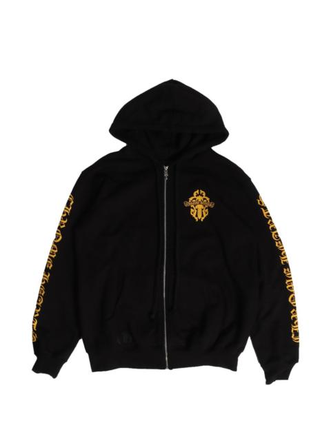 Chrome Hearts dagger-logo zip-up hoodie