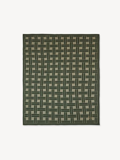 KENZO 'KENZO Weave' embroidered knit plaid