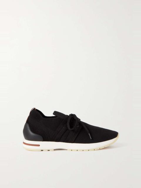 Flexy Lady wool, leather and suede sneakers