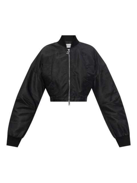 Sportmax cropped zip-fastening bomber jacket