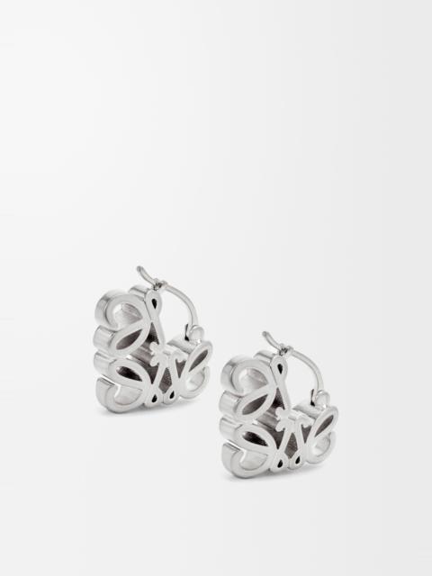 Loewe Anagram Bombé hoop earrings in sterling silver