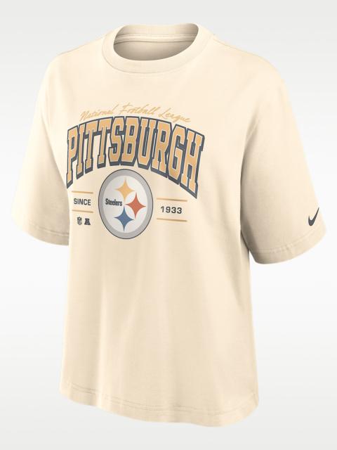 Nike Pittsburgh Steelers Vintage Mod Boxy Women's Nike NFL T-Shirt
