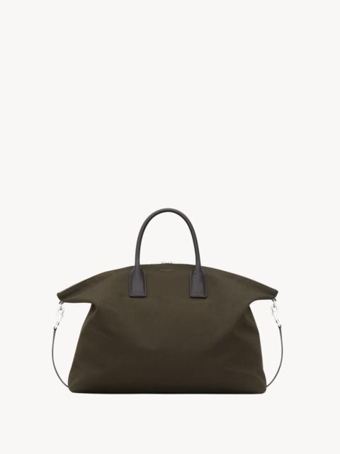 SAINT LAURENT BOWLING TOTE IN COTTON CANVAS