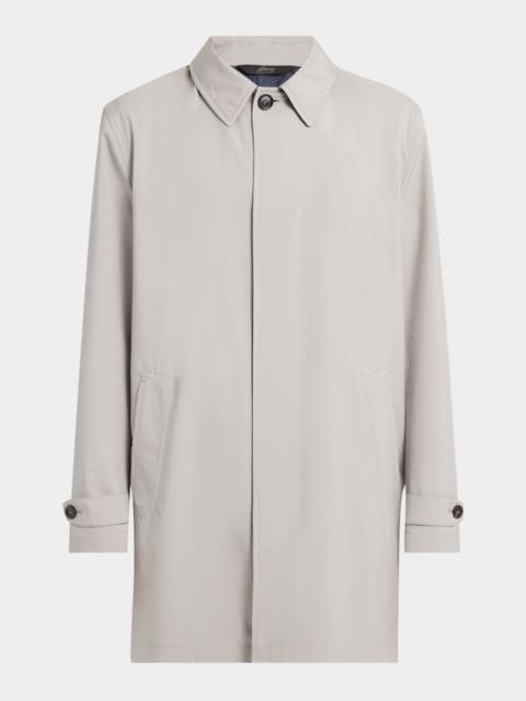 Brioni Men's Raincoat with Removable Hood