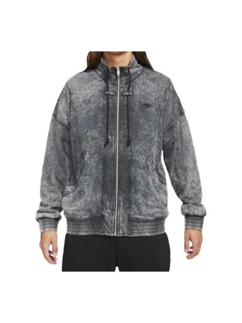 Nike Nike Sportswear Stand Collar Knit Washed Jacket Black CV4354-060