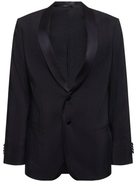 GIORGIO ARMANI Silk blend tuxedo jacket