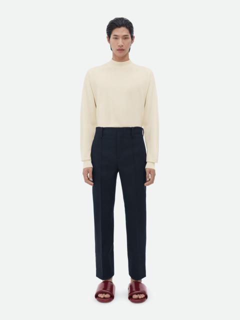 Bottega Veneta wide leg melange wool pants