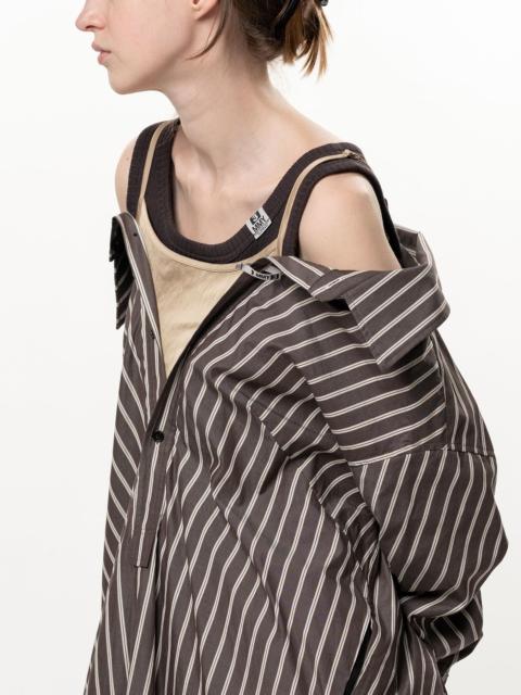 Maison MIHARAYASUHIRO Triple Layered Stripe Shirt Dress