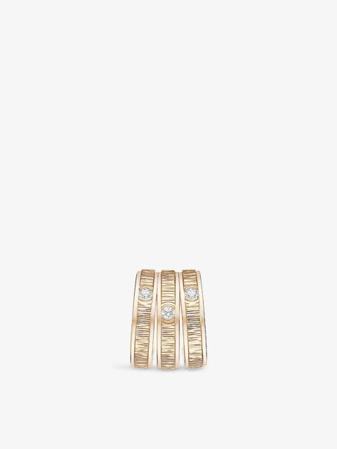 Piaget Palace Décor 18ct rose-gold and 0.03ct brilliant-cut diamond single earring