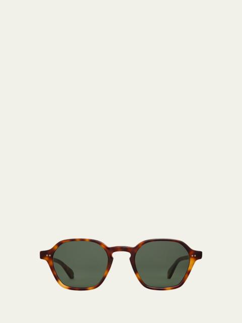 Garrett Leight Men's Temescal Acetate Square Sunglasses