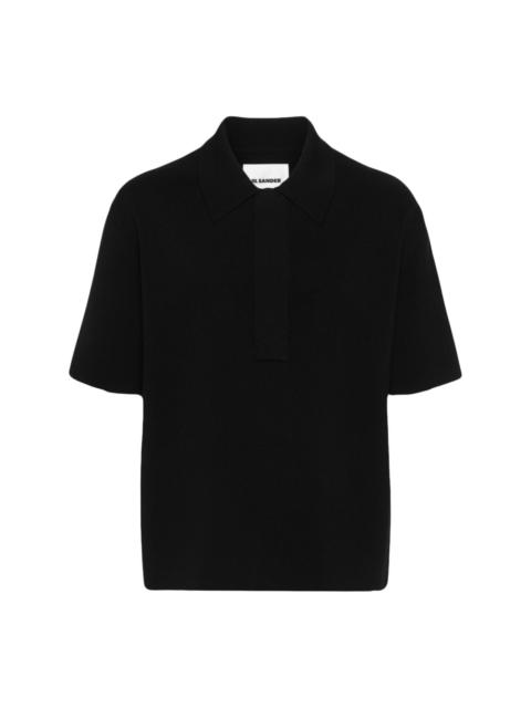 knitted polo shirt