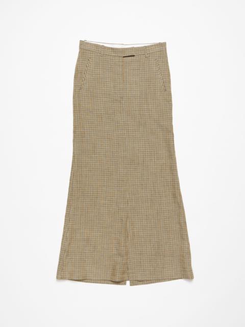 Tailored skirt - Multi brown