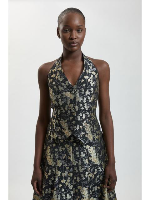 KAREN MILLEN Jacquard Tailored Waistcoat