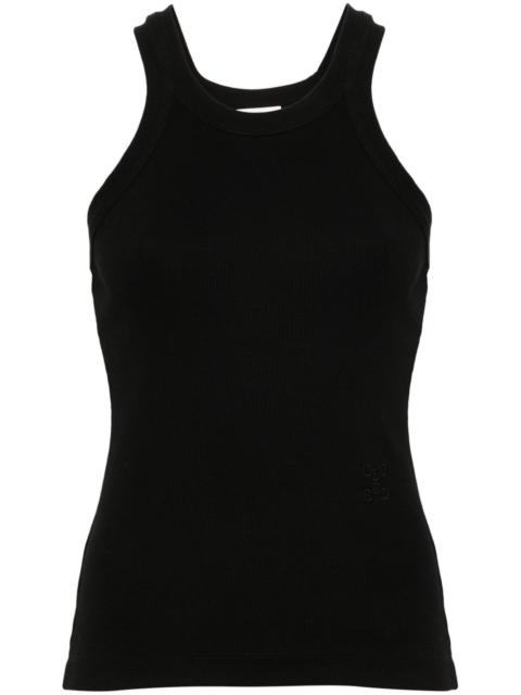 CLOSED logo-embroidered ribbed tank top