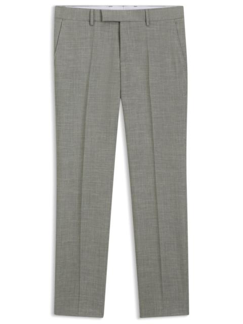 BOSS SLIM-FIT PANTS IN MELANGE STRETCH FABRIC