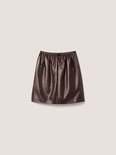 Miu Miu Nappa leather skirt