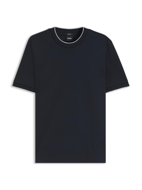 BOSS SLIM-FIT COTTON T-SHIRT WITH CREW NECK