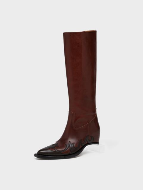 Maison Margiela Heel-Less Western Knee Boot