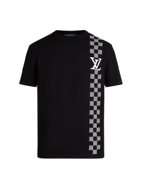 LOUIS VUITTON LV SS21 Racing Checked Short Sleeve For Men Black 1A8P9V