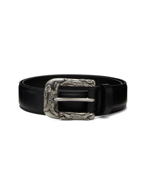 Paul Smith Black 'Rabbit' Buckle Belt