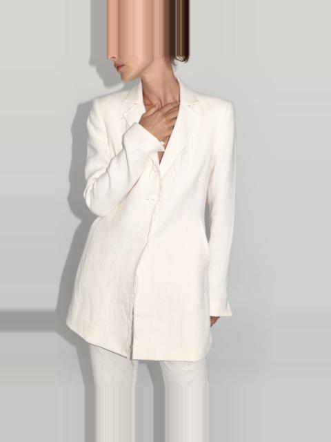 ST. AGNI Raw Edge Blazer - Ivory