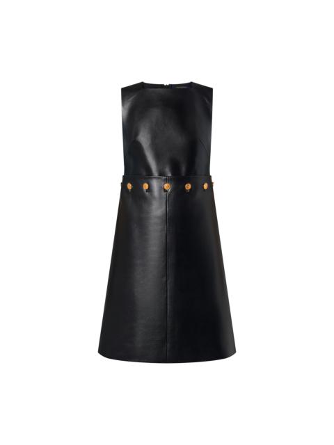 Louis Vuitton Button Waist Leather Dress