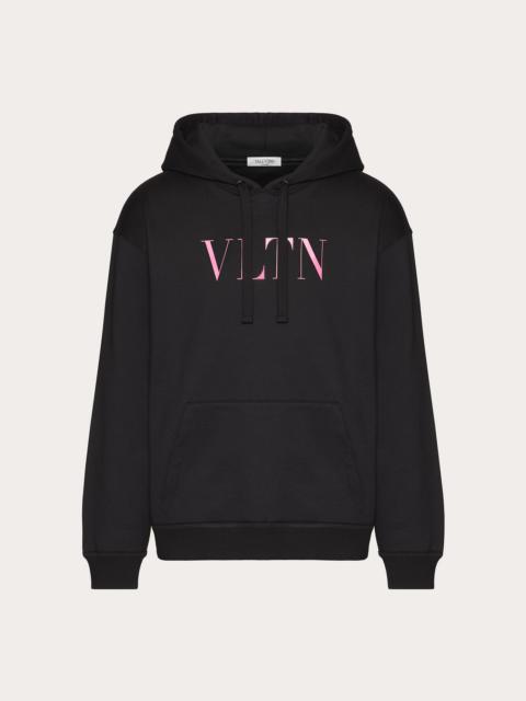 Valentino HOODED SWEATSHIRT WITH VLTN PRINT
