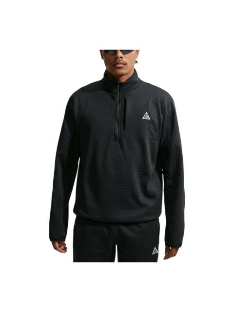 Nike Nike x ACG Wolf Grid Therma-FIT 1 2-Zip T-Shirt 'Black Summit White' IM4233-010
